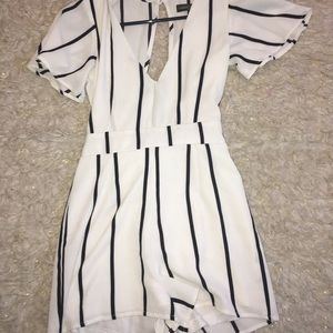 Black and white jumpsuit